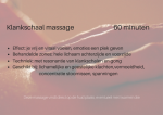 Klankschaal massage